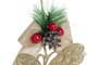DKD Home Decor Decoración Colgante Mariposa Dorado PVC Surtido de 2