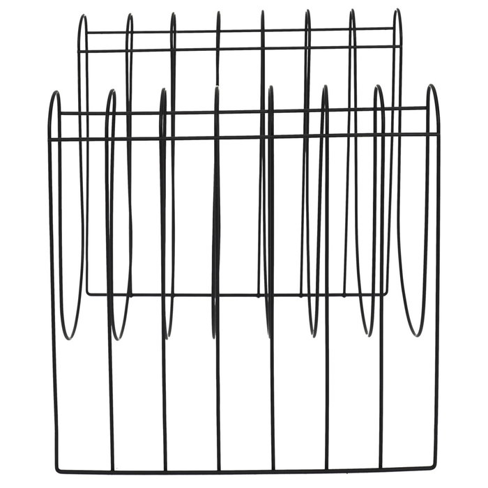 Home Deco Factory Revistero De Alambre Negro 32x26x33 cm
