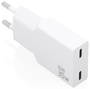 Aisens Cargador GaN 30W con 2x USB-C, Blanco