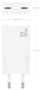 Aisens Cargador GaN 30W con 2x USB-C, Blanco