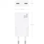 Aisens Cargador de Pared GaN Ultra Delgado 30W 2 Puertos USB-C PD3.0 PPS QC4.0 Blanco - Modelo A110-1003