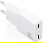 Aisens Cargador de Pared GaN Ultra Delgado 30W 2 Puertos USB-C PD3.0 PPS QC4.0 Blanco - Modelo A110-1003