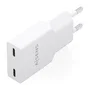 Aisens Cargador GaN 30W con 2x USB-C, Blanco