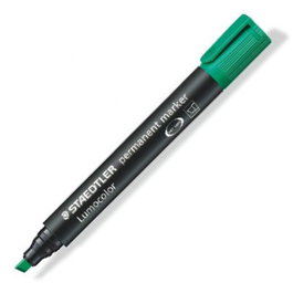 STAEDTLER Lumocolor 350 Verde Punta Biselada (Pack de 10)