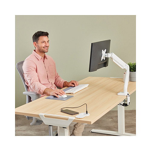 Fellowes Toma de Corriente Empotrable para Escritorio 230V con USB-A y USB-C, Blanco Fellowes Toma de Corriente Empotrable para Escritorio 230V con USB-A y USB-C, Blanco