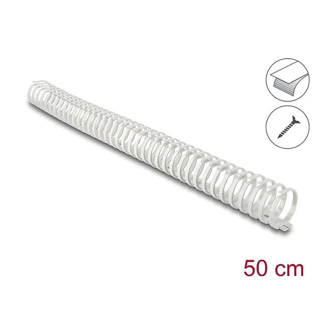 DeLOCK Canal de cables flexible autoadhesivo y atornillable 45 x 46 mm - 50 cm gris DeLOCK Canal de cables flexible autoadhesivo y atornillable 45 x 46 mm - 50 cm gris