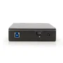 Gembird EE3-U3S-3 Caja para disco duro externo 3.5'' SATA USB 3.0, Aluminio Negro