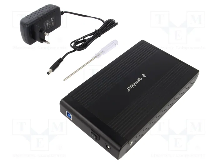 Gembird EE3-U3S-3 Caja para disco duro externo 3.5'' SATA USB 3.0, Aluminio Negro Gembird EE3-U3S-3 Caja para disco duro externo 3.5'' SATA USB 3.0, Aluminio Negro