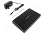 Gembird EE3-U3S-3 Caja para disco duro externo 3.5'' SATA USB 3.0, Aluminio Negro