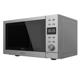 Cecotec 01399 Microondas de Encimera 20L 700W Grill, Negro y Acero