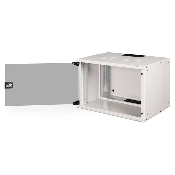 Digitus Armario Rack Mural SOHO PRO, 7U 19", Gris, 540x400x370 mm, Capacidad 60 kg, IP20, Bloqueo Teclado, Gestión Cables, Referencia SOHO PRO 7HE