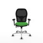 PIQUERAS Y CRESPO Silla de oficina Jorquera Verde y Negro con mecanismo Sincro/Traslack