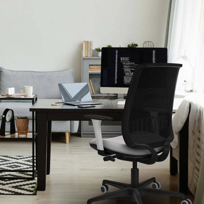 PIQUERAS Y CRESPO Alares Silla de Oficina Traslack Malla Negra Bali Amarillo