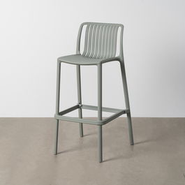 Taburete Verde Polipropileno Exterior 52 X 55 X 100 cm (Set de 4)