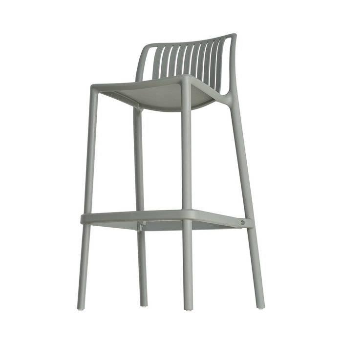 Taburete Verde Polipropileno Exterior 52 X 55 X 100 cm (Set de 4)