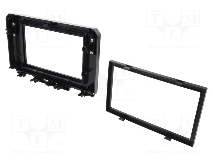 PER.PIC. Bastidor de montaje de radio para Suzuki 2 DIN, negro