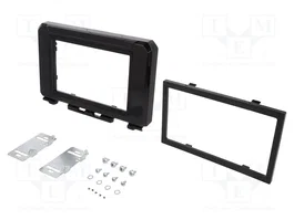 PER.PIC. Bastidor de montaje de radio para Suzuki 2 DIN, negro