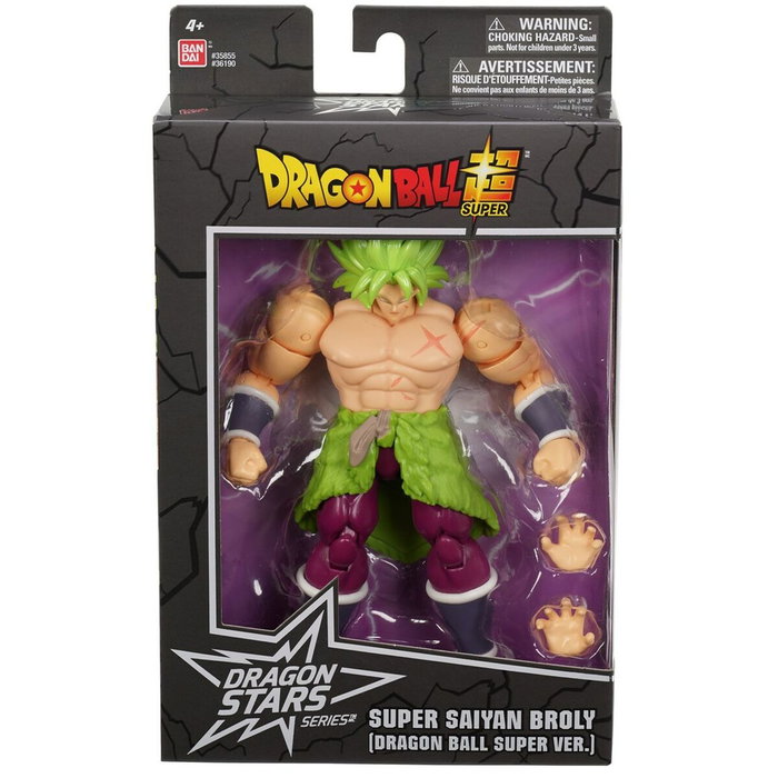 Bandai Dragon Ball Super Figura de estrella de dragón Super Saiyan Broly de 17 cm