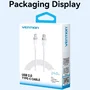 Vention Cable USB-C a USB-C 2.0 con Power Delivery 3.1, 240W, 5A, 2 Metros, Negro