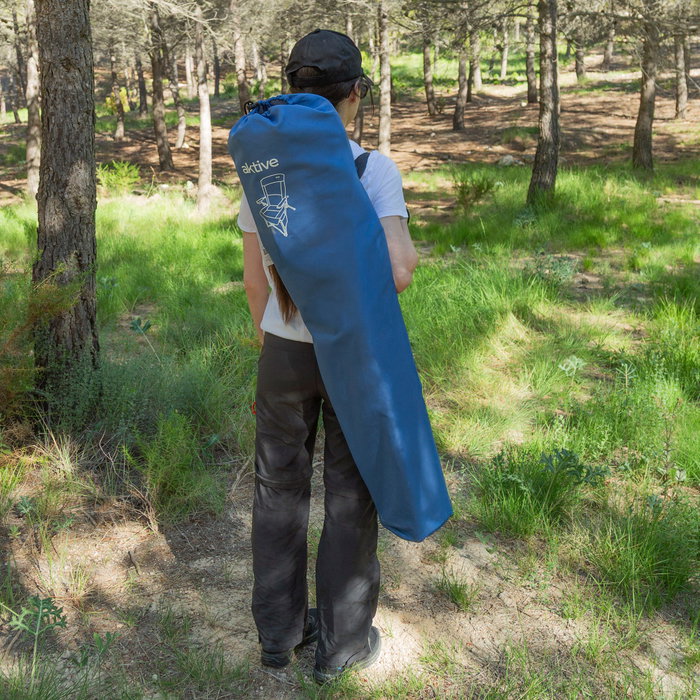 AKTIVE Silla de camping plegable con bolsa