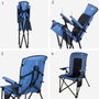 AKTIVE Silla de camping plegable con bolsa