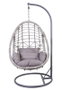 DKD Home Decor Sillón Colgante Terraza Y Jardín Gris 70 x 110 x 90 cm