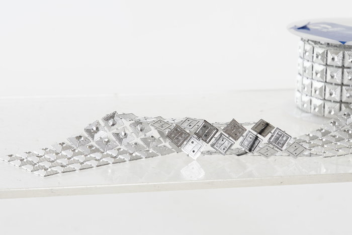 DKD Home Decor Decoracion Navidad Moderna Plateado 4 x 0.1 x 150 cm