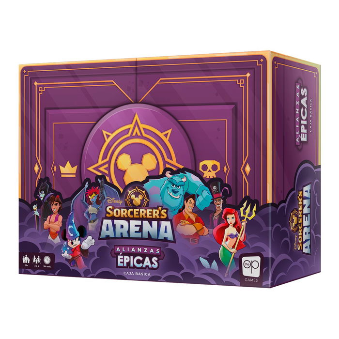 USAopoly Disney Sorcerer's Arena: Alianzas Épicas Juego de Mesa Estratégico por Turnos con Figuras | USADSA01ES | En Español