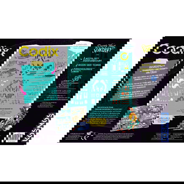 KOSMOS Codix - Juego de Construcción de Robot de Codificación Mecánico para Niños y Adultos a Partir de 8 Años, Multicolor, Necesita 2 Pilas AAA KOSMOS Codix - Juego de Construcción de Robot de Codificación Mecánico para Niños y Adultos a Partir de 8 Años, Multicolor, Necesita 2 Pilas AAA