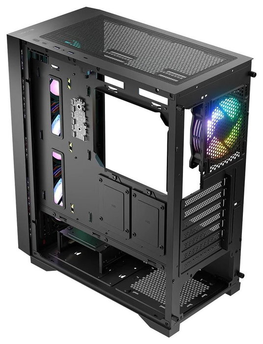 Caja Ordenador Logic Dart Pro ARGB Midi, mATX, USB-C, 3 Ventiladores, Negra Caja Ordenador Logic Dart Pro ARGB Midi, mATX, USB-C, 3 Ventiladores, Negra