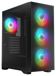 Caja Ordenador Logic Dart Pro ARGB Midi, mATX, USB-C, 3 Ventiladores, Negra