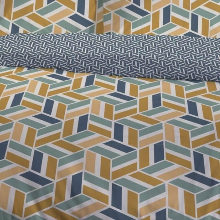Today Juego de cama doble Sunshine 15,32 - 220 x 240 cm - 100% Algodón estampado Today Juego de cama doble Sunshine 15,32 - 220 x 240 cm - 100% Algodón estampado
