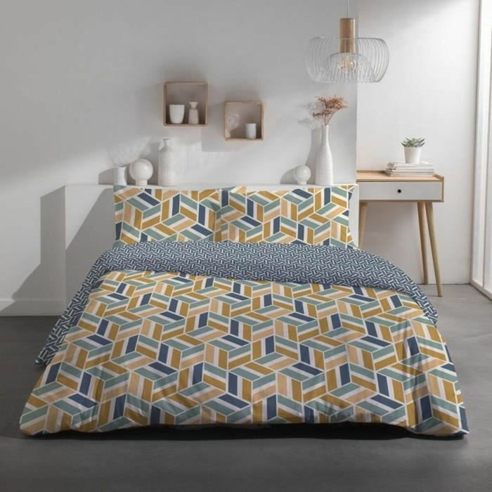 Today Juego de cama doble Sunshine 15,32 - 220 x 240 cm - 100% Algodón estampado Today Juego de cama doble Sunshine 15,32 - 220 x 240 cm - 100% Algodón estampado