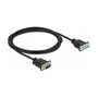 DeLOCK Cable RS-232 D-Sub9 macho a hembra de módem nulo, 2 m