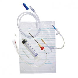 B. Braun Set Drenaje Toracico Pleuracan | Catéter 8Ch x 45cm, Aguja 10Ch x 7.8cm, Bolsa 2L, Llave 3 Vías, Válvula Antirreflujo, Jeringa 60ml