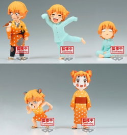 Banpresto Demon Slayer: Kimetsu no Yaiba World Collectable: Zenitsu Agatsuma (Set de 12 unidades)