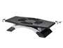 Q-connect Soporte para Monitor Giratorio y Ajustable en Altura con Plataforma, HIPS, 411x287x99 mm