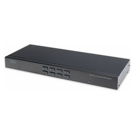 Digitus 8-fach Kombo-KVM Switch, 8 PCs, USB-PS/2, VGA, Montaje Rack, SXGA
