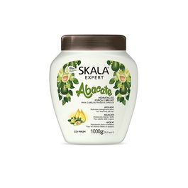 Skala Crema Acondicionadora Bomba Vitaminas Abacate Aguacate Cabello Débil Sin Brillo Hidratación Suavidad 1000ml