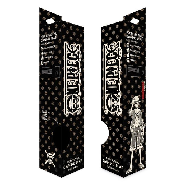 ERIK Alfombrilla gaming One Piece, Tapete para teclado y ratón, 80x35cm, Superficie textil impermeable