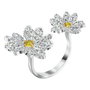 Swarovski Anillo Eternal Flower Gris Talla 52