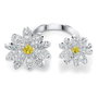 Swarovski Anillo Eternal Flower Gris Talla 52