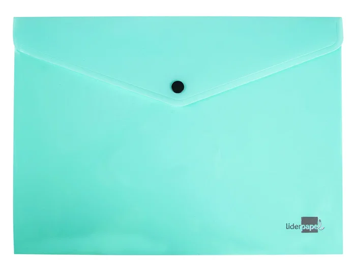 Liderpapel Carpeta Dossier con Broche de Polipropileno, Verde Manzana Opaco, Capacidad 50 Hojas, Din A4