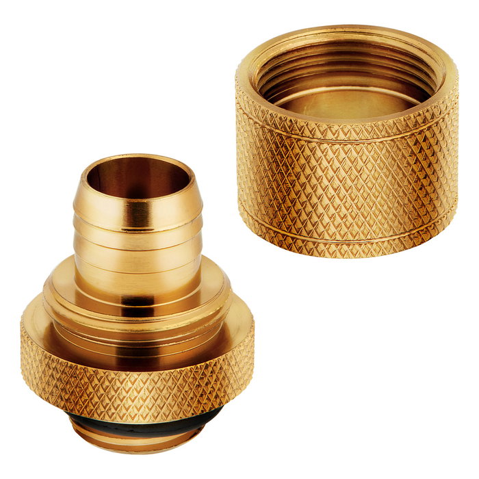 Corsair Hydro X Series XF Compression G1/4 13/10 Fittings Pack de 4 - dorado