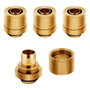 Corsair Hydro X Series XF Compression G1/4 13/10 Fittings Pack de 4 - dorado