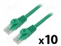 LANBERG Patch cord Cat 6 U/UTP 2m verde con RJ45