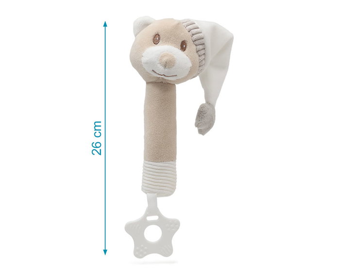 KioKids Sonajero Cricri Osito Con Gorro Y Mordedor Dolci Amici Beige KioKids Sonajero Cricri Osito Con Gorro Y Mordedor Dolci Amici Beige
