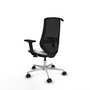 PIQUERAS Y CRESPO Silla de oficina Mardos con mecanismo Sincro/Traslack Blanco y Negro