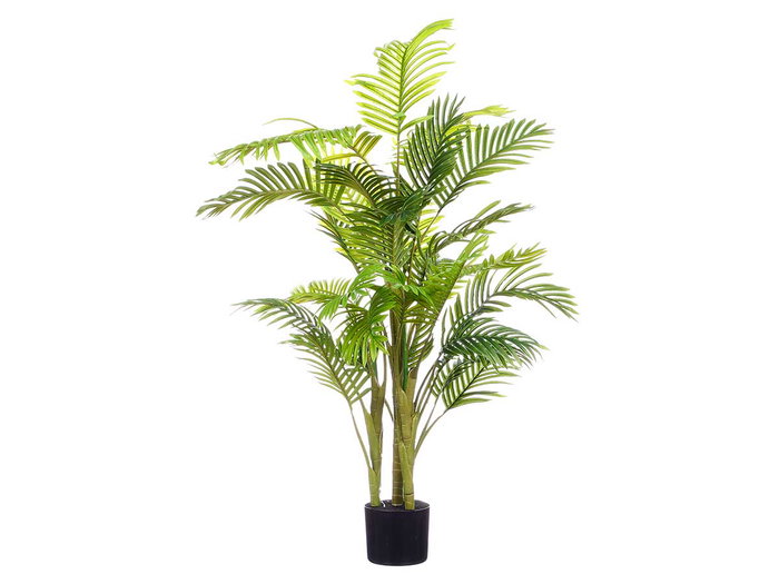 Ibergarden Maceta Palma Pequeña Plástico PP Verde/Marrón 34 x 34 x 1.4 cm (Set de 2)