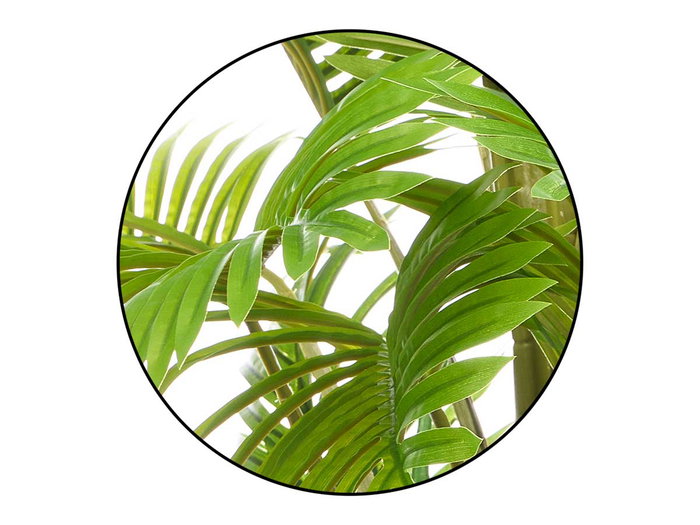 Ibergarden Maceta Palma Pequeña Plástico PP Verde/Marrón 34 x 34 x 1.4 cm (Set de 2)